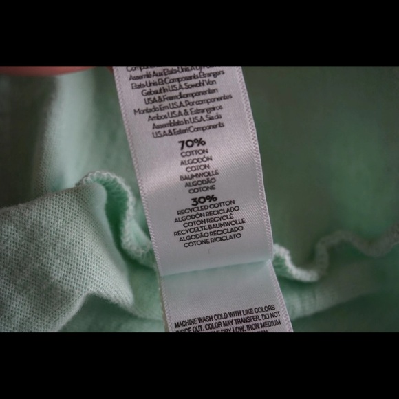 Mother Denim The Big Deal Retro T-Shirt Mint Green XS NWT - Picture 6 of 8